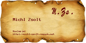 Michl Zsolt névjegykártya